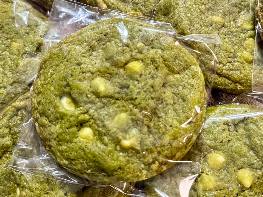 White Chocolate Matcha Green Tea Sourdough Cookies | 6pk