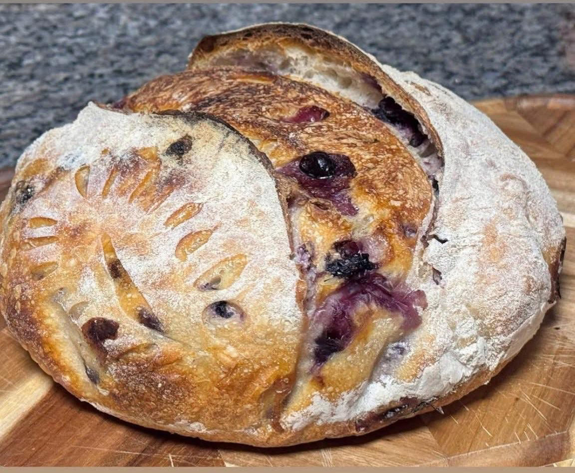 Blueberry Lemon Sourdough Bread