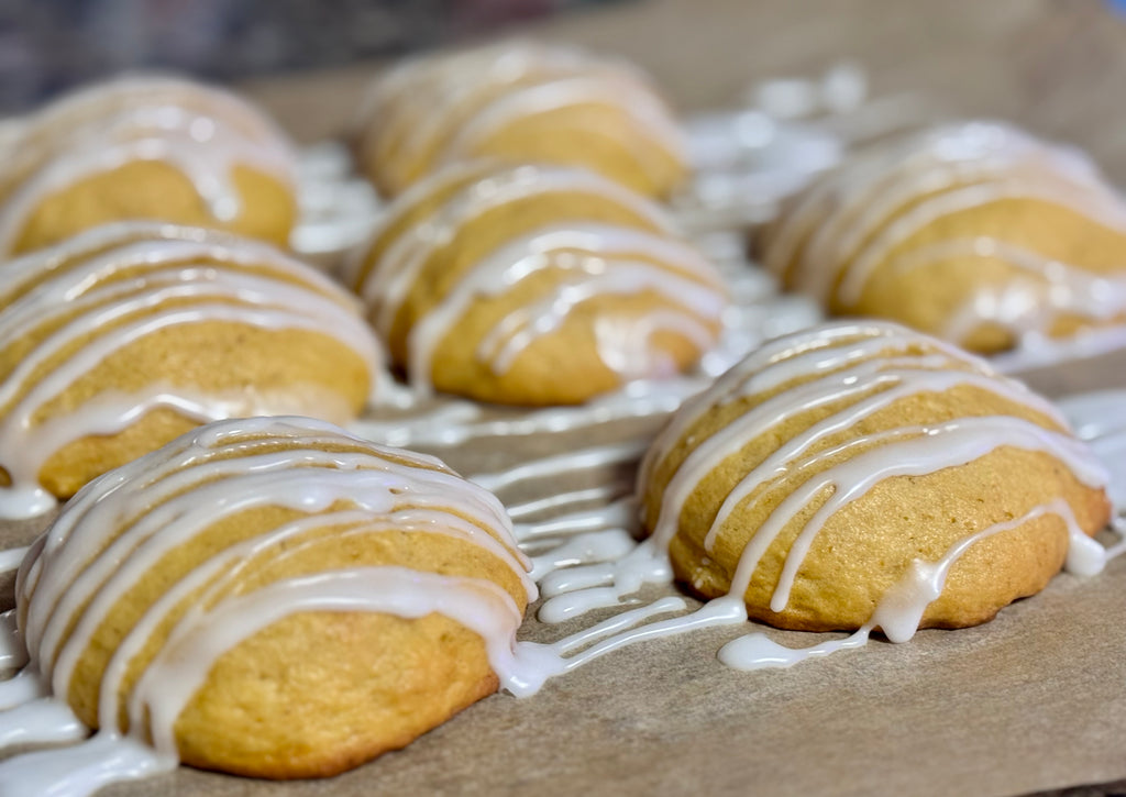 Glazed Pumpkin Pie Sourdough Cookies | 6pk