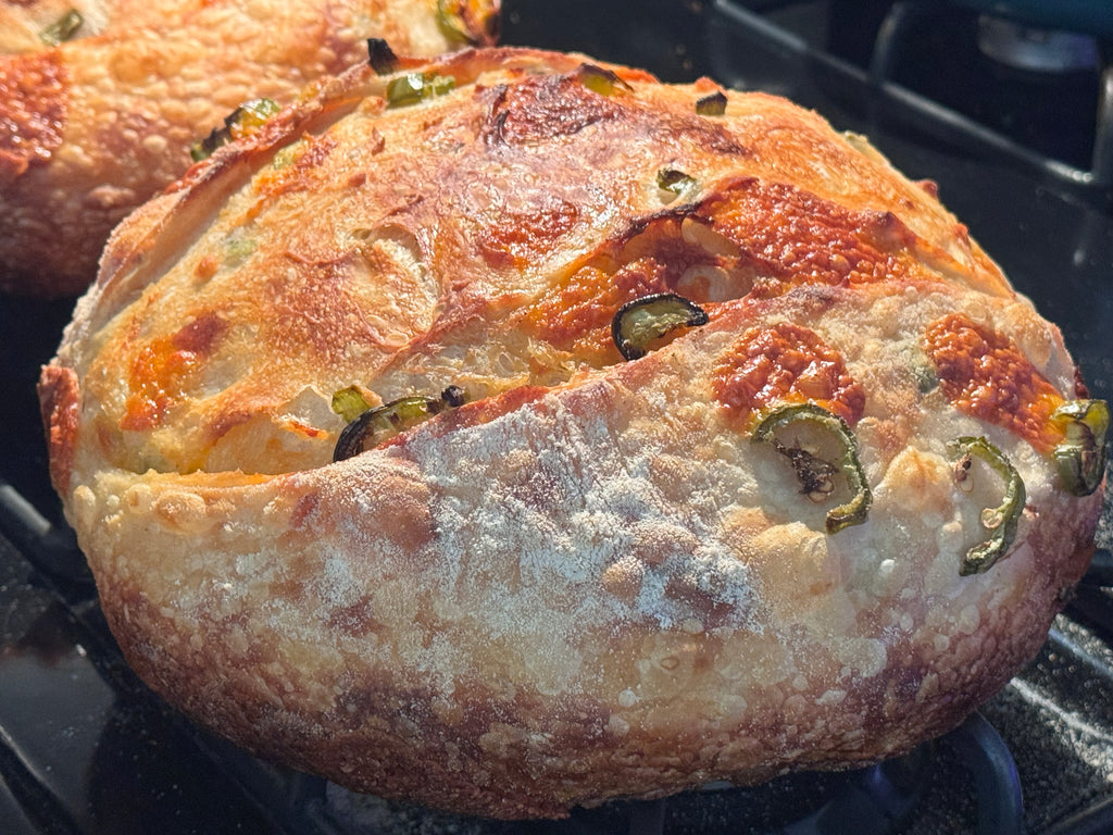 Jalapeño Cheddar Sourdough Bread