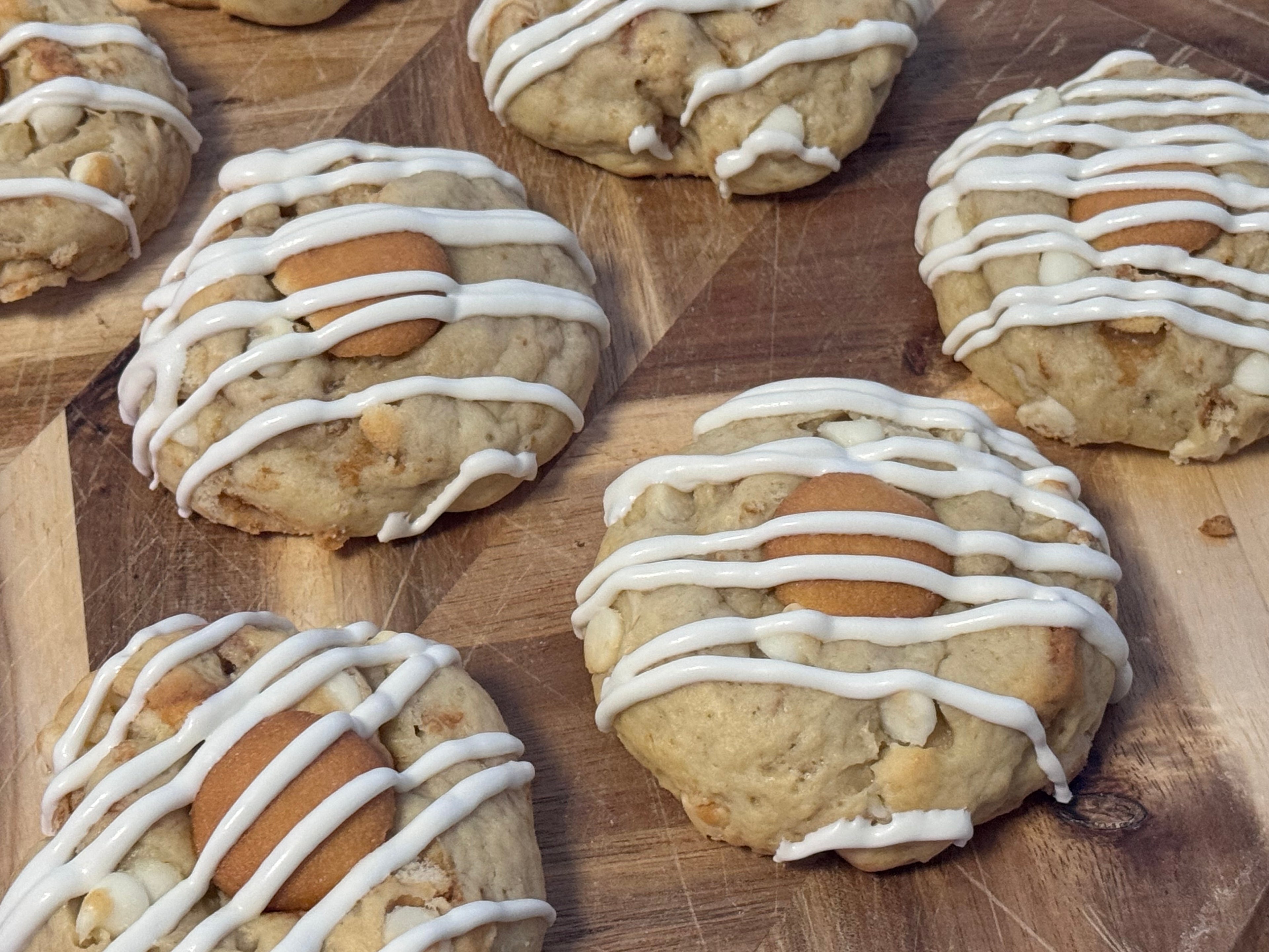 Banana Cream Pudding Sourdough Cookies |6pk