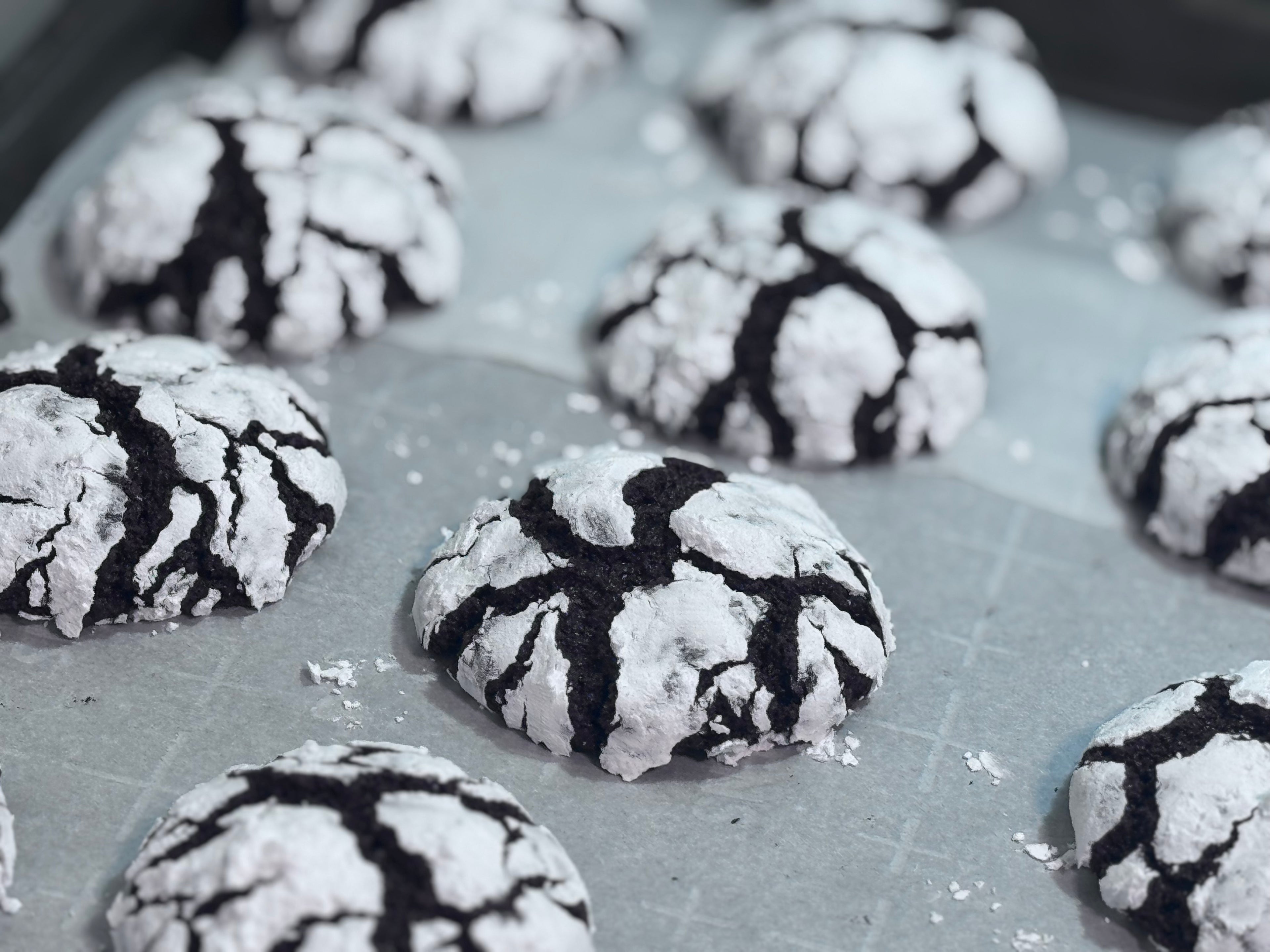 Chocolate Crinkle Sourdough Cookies | 6pk